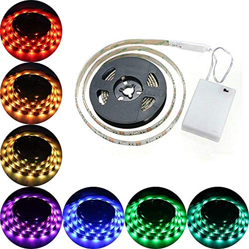 Barre de LED 50 cm Lumière RGB Multicolore avec boîtier à piles + Mini Contrôleur