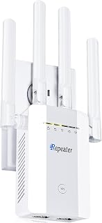 FLBI WiFi Extender: 16,000 sq ft Coverage, 15X Faster Signal Booster, Mesh Repeater with Ethernet Port, Easy Setup & 5 Modes
