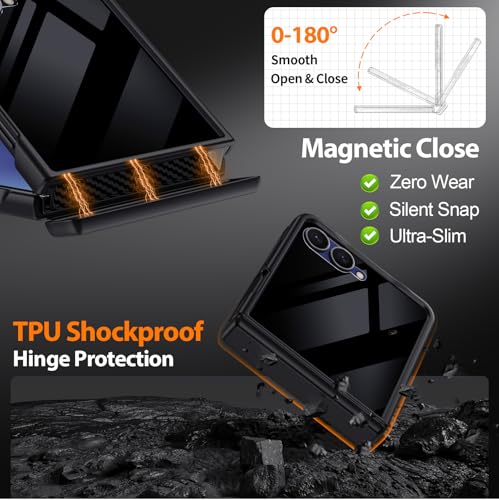 Étui cuir Samsung Galaxy Z Flip 7 protection magnétique et confidentialité - 3