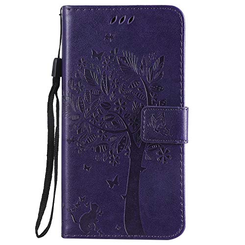 iPhone 11 ケース iPhone 11 カバー アイフォン11 カバーかわいい押し木柄 手作り 高級PU レザーケース 手帳型 スタンド機能 カードポッケト ストラップ付き オシャレ 木 蝶 猫 ボタン マグネット式 財布型 ケース カバー スマホケース 横置き 耐汚れ 全面保護ケース 選べる13色