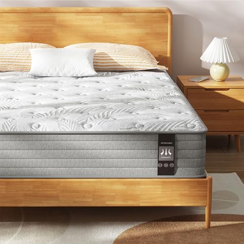 Image of Twin XL Mattress 12 inch, Medium Firm Hybrid Mattresses with Gel Cooling Memory Foam and Pocket Springs, Twin XL Mattress in a Box, Pressure Relief, Motion Isolation, CertiPUR-US