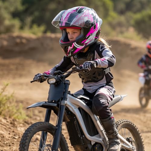 Image of Kids Motorcycle Helmet Full Face DOT Approved