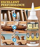 Protado Wood Glue for Furniture Heavy Duty, 200ml Strong Bond Waterproof Professional Furniture Repair Glue Dries Clear for Woodworking, Furniture, Crafts - Image 3
