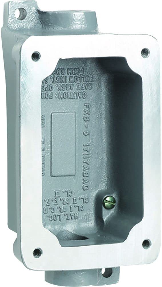 Hubbell Killark Device Box,3/4In Hub,15.5Cu-in,2 Hubs (Model: KILFXB5)