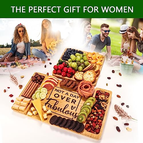 Birthday Gifts For Women Happy Birthday Ideas Gifts For Her Daughter Friend Girlfriend Sister Daughter Aunt Mom Wife Coworker, Not A Day Over Fabulous Cheese Board Thank You Gift For Female C-B008 #TOP1