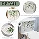 PIMXL 4 St. WC-Deckel Aufkleber, Wandtattoo Blumen Wandaufkleber Küche Abziehbilder, Wandsticker Klo Aufkleber Toilette, Schöne Grüne Blattblumen Wandtattoos für eine Romantische Badezimmer-Dekoration