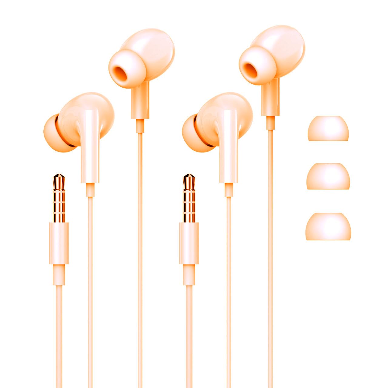 Amazon.co.jp: イヤホン 有線イヤホン 3.5mmジャック 2個セット 有線