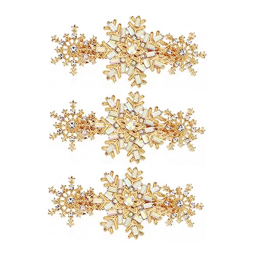 HONMEET 3�� �_�C�������h�w�A�N���b�v hair clip hair pin �f�[�c �p�[�e�B�[ �p�̃w�A�N���b�v �܂�� �t�����[�w�b�h�h���X �Ԃ̔����� �͑��h���� Golden