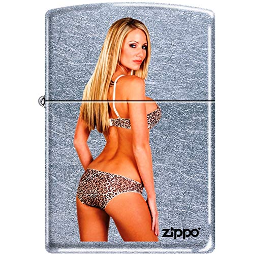 Encendedor Zippo Lady Leopardo Chrome Cortaviento miniatura 1