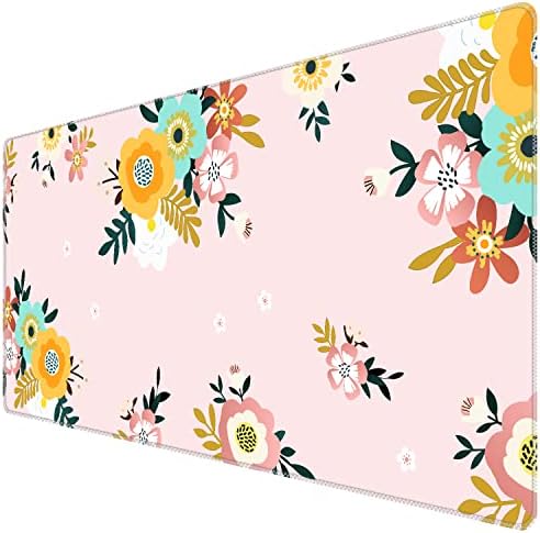 iCasso Large Gaming Mouse Mat,900 x 400mm Extended Large Size Mousepad,XXL Mouse Pad Non-slip Rubber Base and Waterproof Surface Mouse Desk Pad Keyboard Pad for Laser/Optical Mice-Watercolour Marble