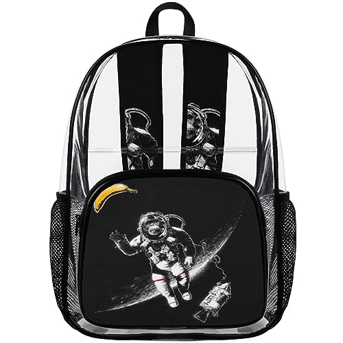 Astronaut Clear Backpack Stadium Approved Waterproof Stadium Bag See Through Clear Bags for Concert Work Sport Event4