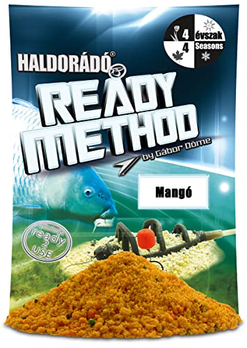 Haldorado Ready Method Groundbait, 4 Seasons Carp Fishing Bait, Mango, 800g
