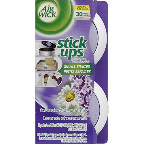 Image of Air Wick Stick Ups Small Spaces Air Freshener Lavender & Chamomile 2-Count (Pack of 4)