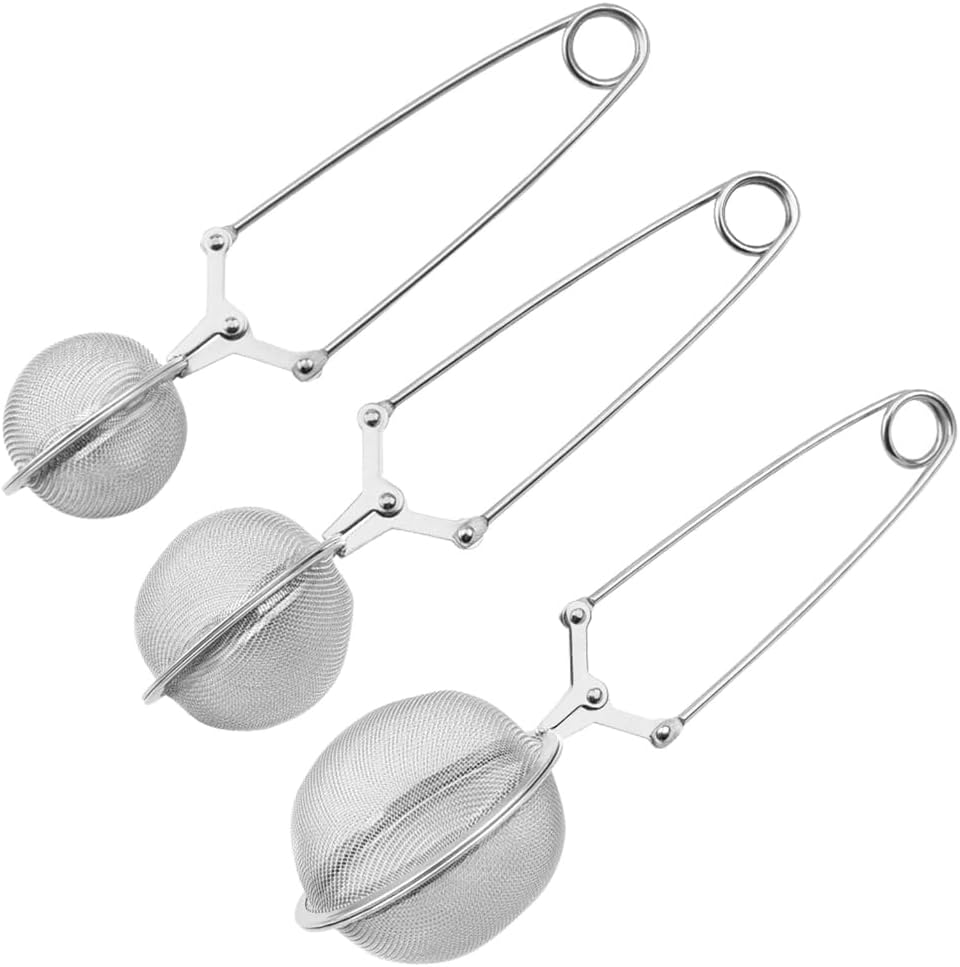 REDYY Teas Infuser,Stainless Steel Spoon Teas Strainer Teas Infuser Sphere Fine Meshes Filter for Loose Leafs and Herbal Teas Kitchen Tool