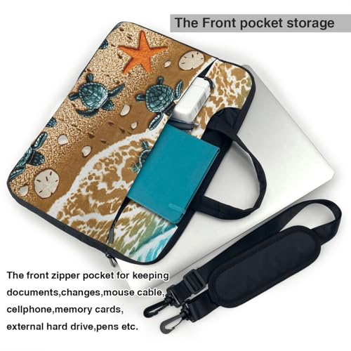 Sac ordinateur portable imprimé tortues évite chocs et électricité - 5