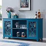 IINE'a 60 Inch Buffet Cabinet with Storage, Sideboard Buffet Cabinet, Accent Storage Cabinet, Buffet