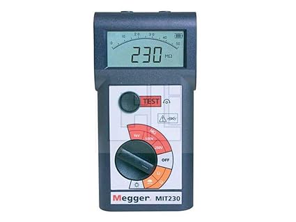 Megger MIT230-EN Insulation Tester, 1000 Megaohms Resistance, 250V, 500V, 1000V Test Voltage