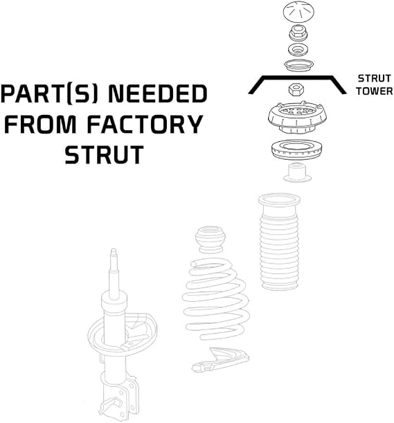 Rev9 R9-HS2-143 Hyper-Street II Coilover Suspension Lowering Kit, Mono-Tube Shock w/ 32 Click Rebound Setting, Full Length Adjustable, compatible with Chevrolet Cruze 2010-15
