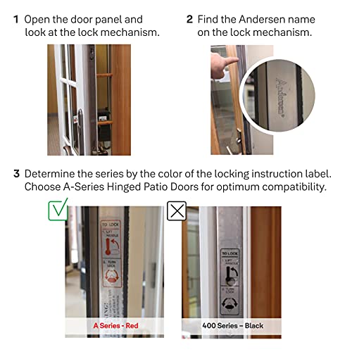 Yale YRM276-NR-WHT Assure Lock For Andersen® Patio Doors thumb #3