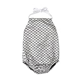 YunYoud Mädchen Badeanzug Fischschuppendruck Schwimmen Einteilige Badeanzüge Baby Sommer Neckholder Schwimmanzug Kinder Hawaiianische Bademode 1–5 Jahre (Gray, 18-24 M)