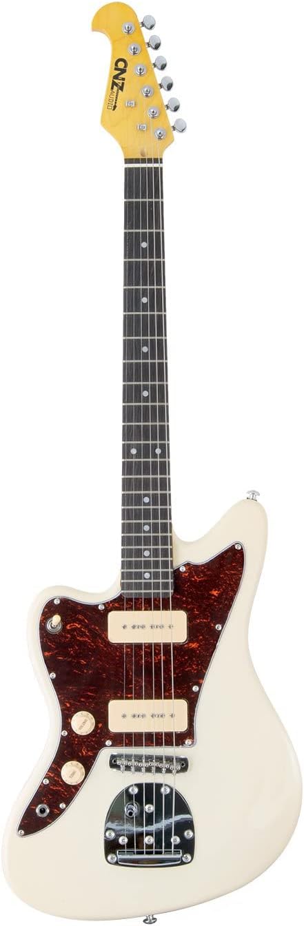 JM Electric Guitar - Coral Finish, Tortoise Pickguard, Amber Maple Neck, Rosewood Fingerboard
