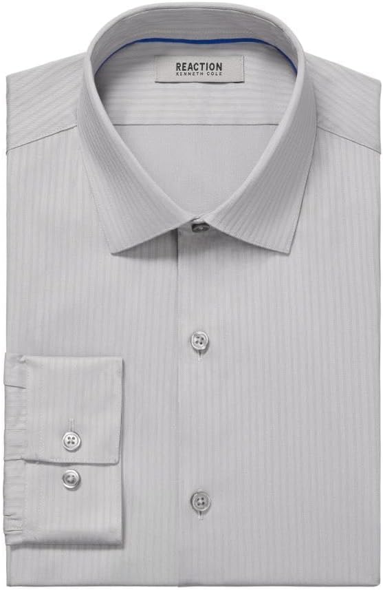 Kenneth Cole Reaction Mens Dress Shirt Slim Fit Techni-Cole Stretch - Image 4