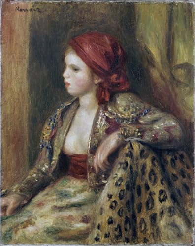 Odalisque de Pierre Auguste Renoir Affiche Art Animaux pour Salon
