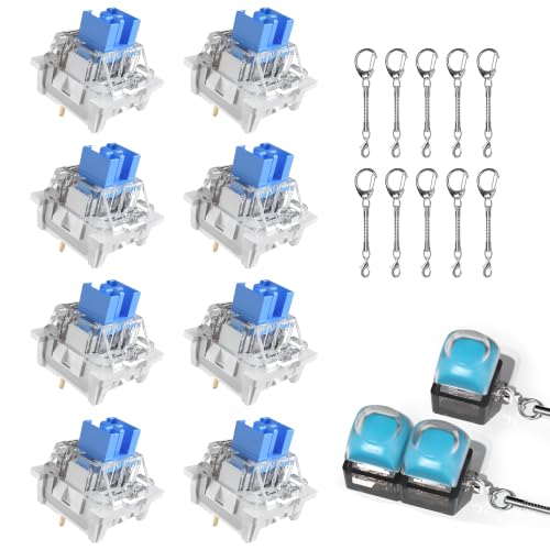 Image of Outemu 500Pcs Keyboard Clickers for 3D Prints,Clicky Blue Keyboard Switches