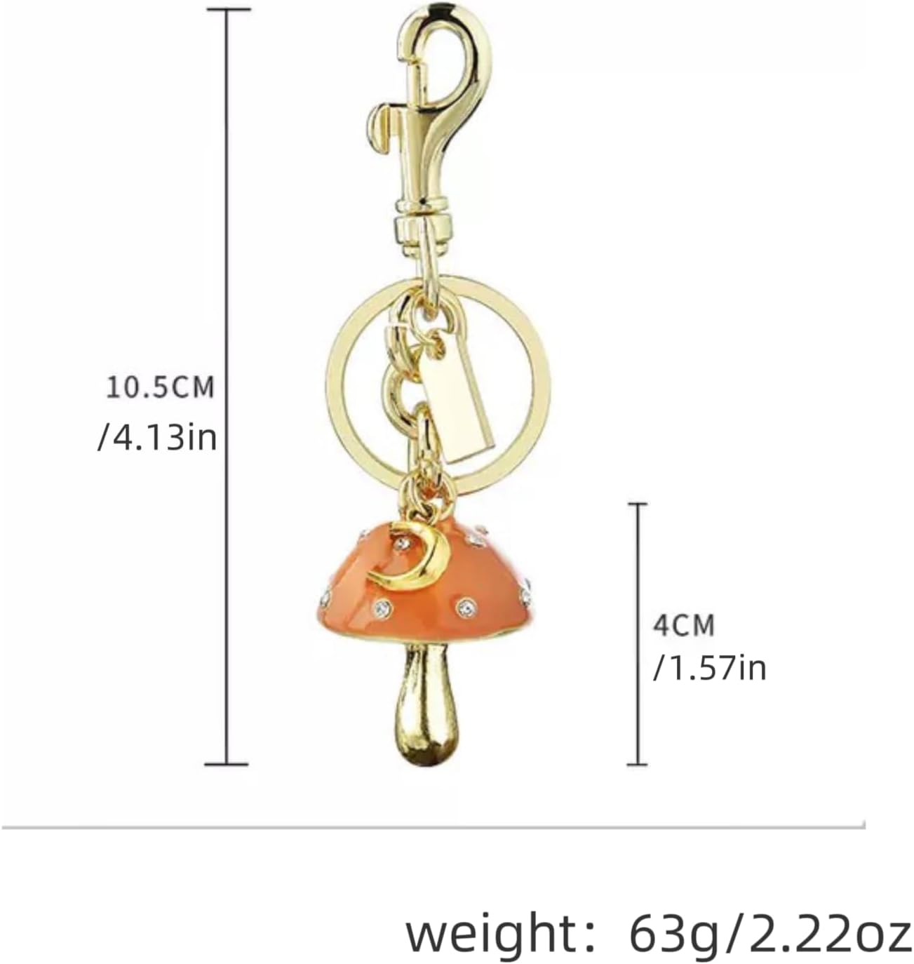 Charm mushroom keychain Cute Handbag Accessories Personalized Bag Charm Accessories Gift for Womens - Image 4