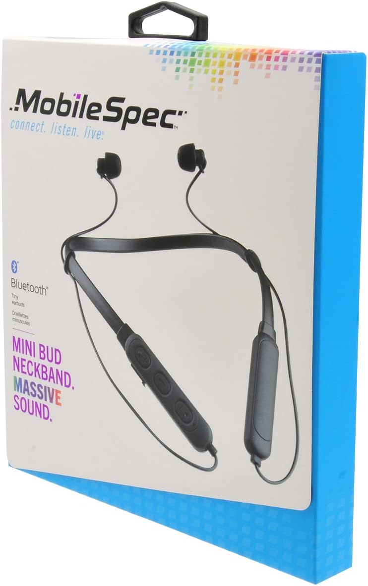 MobileSpec MBS11303 Bluetooth(R) Silicone Earbud Neckband