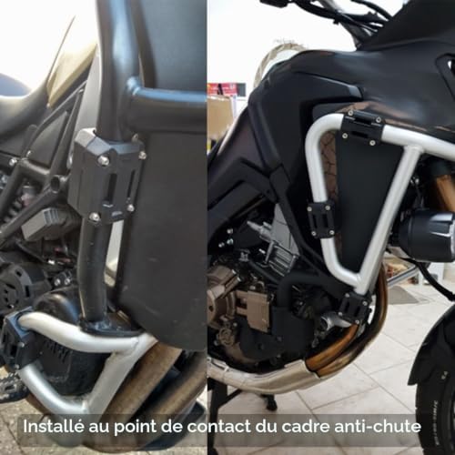 Moteur Garde Protection,Fydun 2 Pièces 22/25 / 28mm Crash Bar Pare-chocs Moto Moteur Accessoire Adapté Protection Crash Bar Moto pour R1200GS R1150GS – vue 3