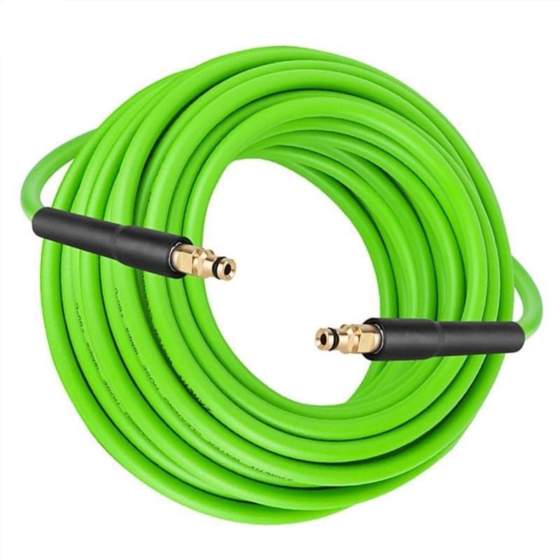 MoSundi Manguera de agua para lavado de coches y jardinería, 6 m, 10 m, 15 m, manguera de jardín de PVC para riego al aire libre, para K2 K3 K4 K5 K6, verde