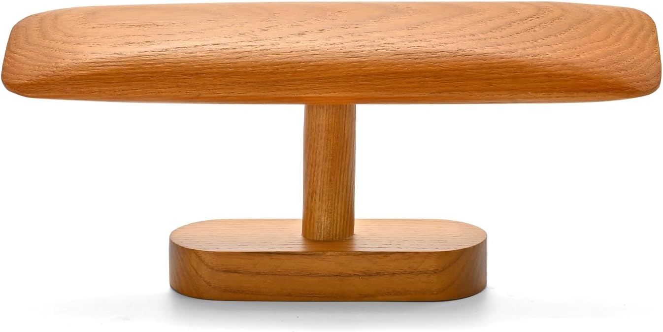Solid Wood T-Bar Watch Display Stand Jewelry Organizer Holder for Watch and Bracelet