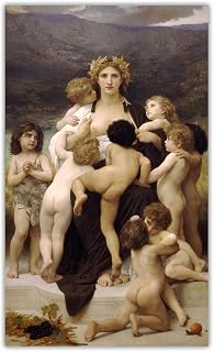 yhyjyzzjy 5D Painting Kits for Adults and Kids William Adolphe Bouguereau The Motherland 1883 DIY Full Drill Painting12*16In