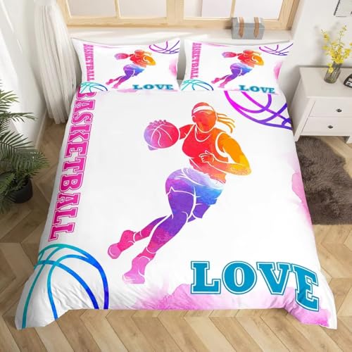SJSXWQN Funda Nordica Cama 90 Baloncesto