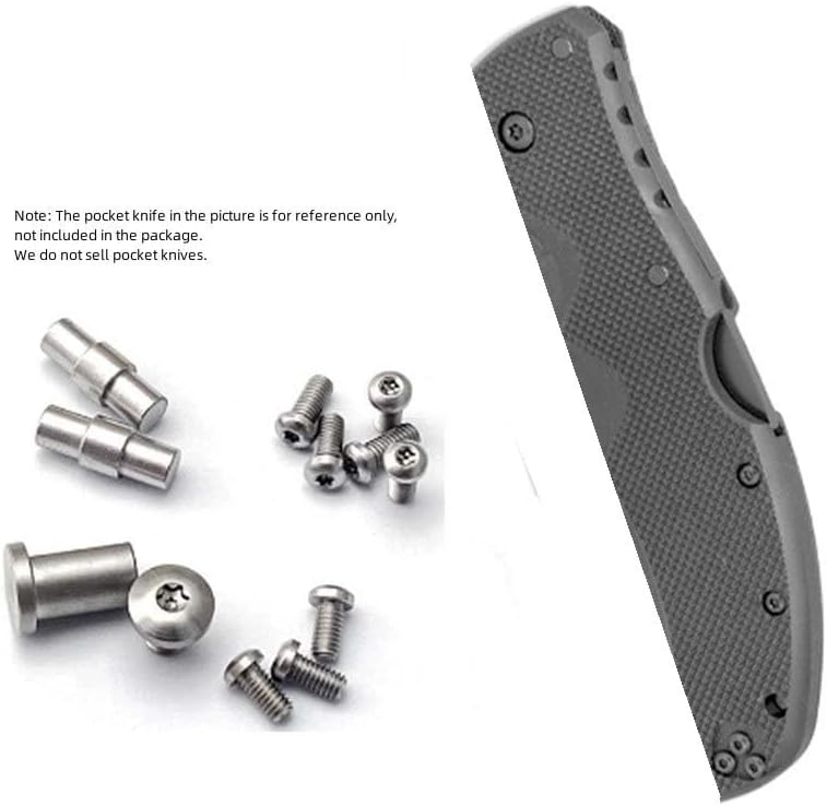 1 Set Stainless Scales Screw is Suitable for Recon1, CNC Handle Patch Fastening Hardware Accessories(Silver)