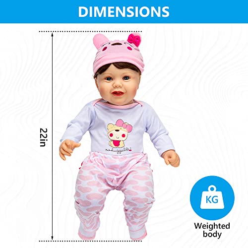 Muñeca Reborn Terapia para Adultos 22 Pulgadas miniatura 4