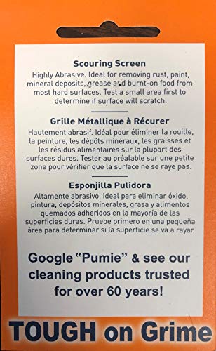 Pumie Flexi-Scour, 1 Pack, Flexible Scrubbing Screen For Household Cleaning, Flex 48, 5.5" X 4", Abrasive Grit Cleaning Screen, Clean Grills, Remove Carbon, Rust And Scale, Pack Of 1 #TOP4