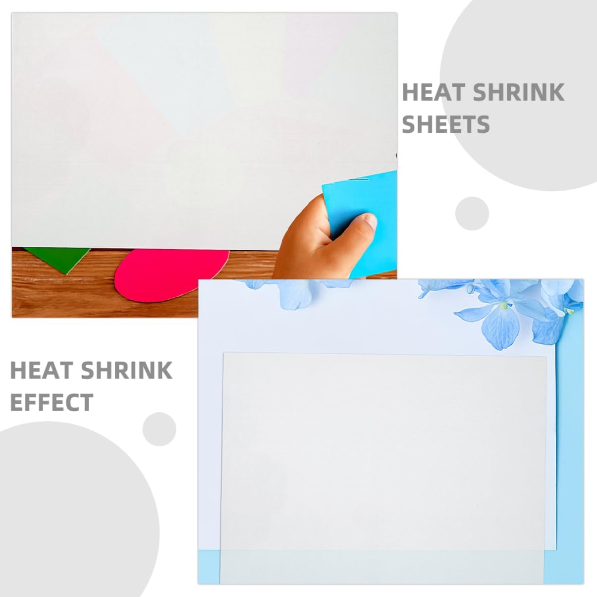 Printable Shrink Sheets for Crafts Making Kit, 12 Sheets Xmas
