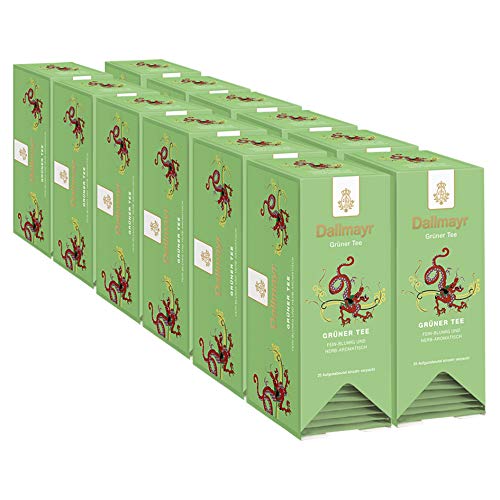 Dallmayr Tee Aufgussbeutel - Grüner Tee, 12er Pack (12 x 40 g)
