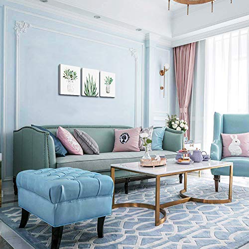 Farmhouse Wall Art Painting For Dining Room Bathroom Abstract Canvas Art Family Wall Decor For Bedroom Kitchen Wall Decoration Living Room Decor Art Green Leaf Pictures Artwork For Home Walls 3 Piece #TOP1