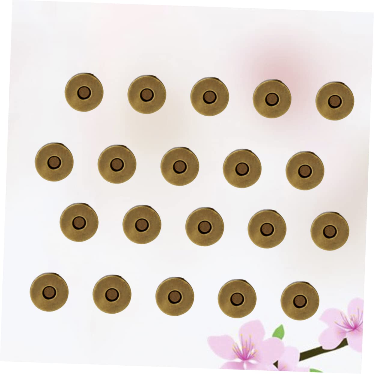 Lurrose Bottoni Magnetici 14mm 200 Pezzi in Metallo per Borse | Borsette e Pochette, Adatti a Riparazione e Creazione, Chiusura a Scatto Forza Magnetica