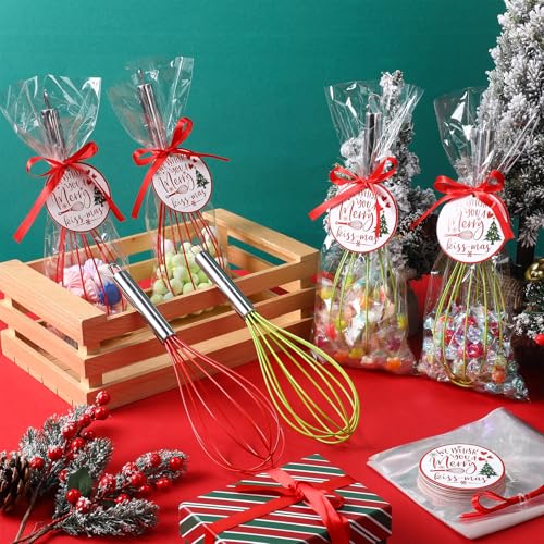 Foldtier GOO-FOLDTIER-P6GF5T 12 Sets 10 Inch Christmas Whisks Gifts Diy Fillable Christmas Tree Ornaments Xmas Colored Silicone Whisks thumb #4
