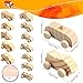 Haconba 24 Pack DIY Wooden Car Toys Unfinished Wood Car to Paint Wooden Craft Vehicles for Students Home DIY Crafts Activities, 12 Styles