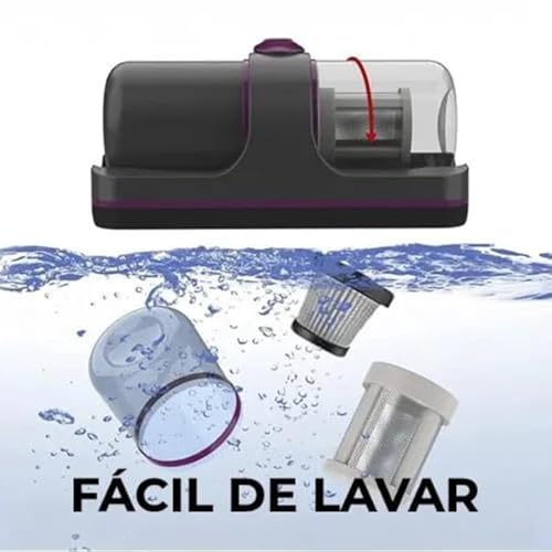Aspirador Portátil Anti-ácaro Esterilização Luz UV Sem Fio Aspirador para Colchão - YODHE