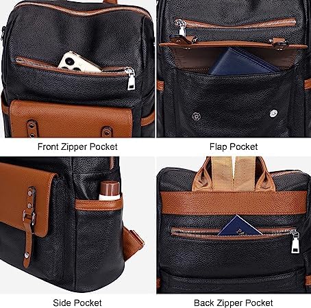 Image of Women High Qulity Multipurpose Backpack Handbag Purse, Travel Backpack Shoulder Bag for Ladies,Girls,Unisex