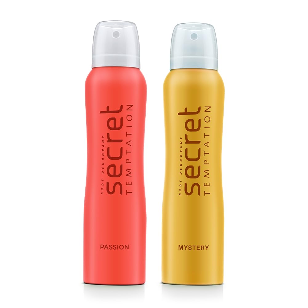 Secret Temptation Deodorant Passion And Mystery Combo Pack 2 (160-ML)