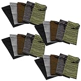 RUBY.Q 20pcs Handgun Socks, 16in Silicone Treated Knit Gun Socks, Breathable Moisture Wicking Gun Sock for Pistol Handgun (20pcs)
