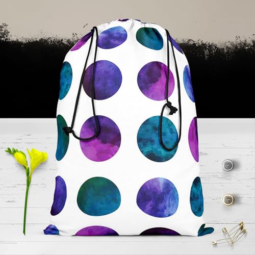 Image of ArtzFolio Gradient Circles | Reusable Sack Bag | Bag for Gym, Storage, Vegetable & Travel