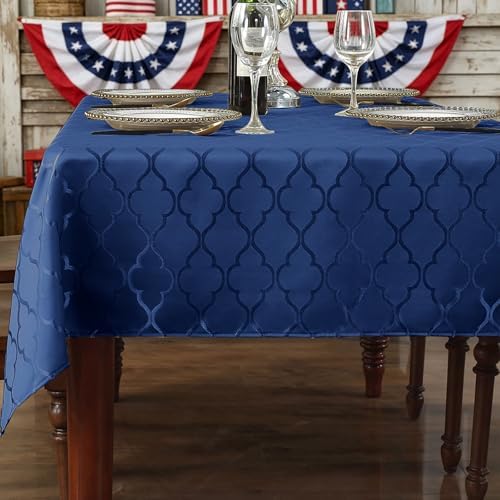 Amazon.com: SASTYBALE Jacquard Rectangle Tablecloth 52